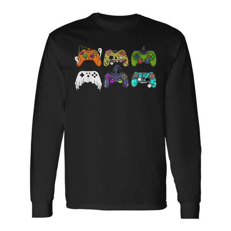 Video Gaming Controllers Game Halloween Gamer Boys Long Sleeve