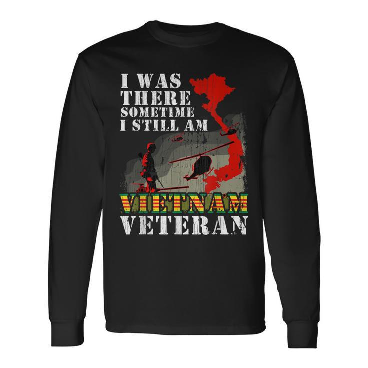 Vietnam Veteran Military Sodier Veterans Day American Flag Long Sleeve T-Shirt T-Shirt