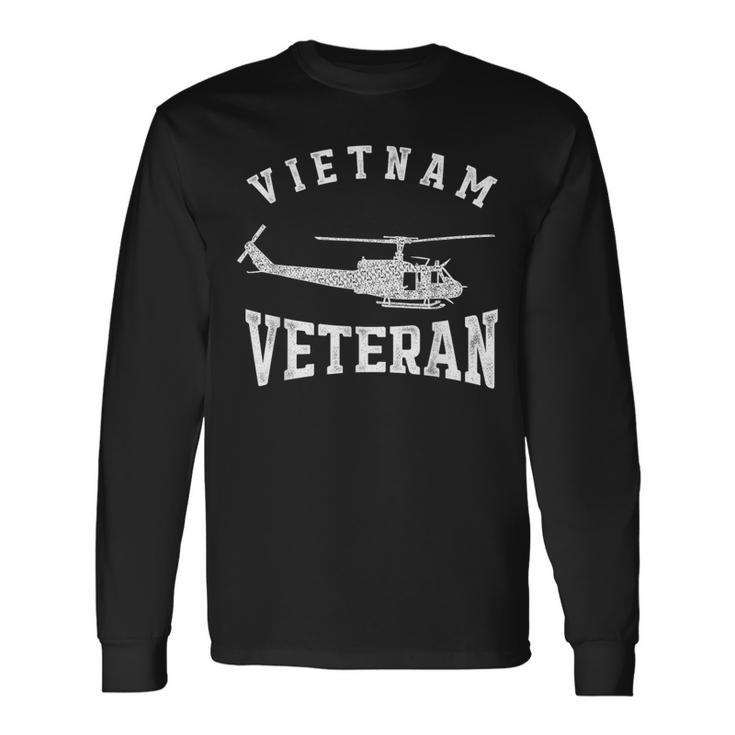 Vietnam Veteran Veterans Military Helicopter Pilot Long Sleeve T-Shirt T-Shirt