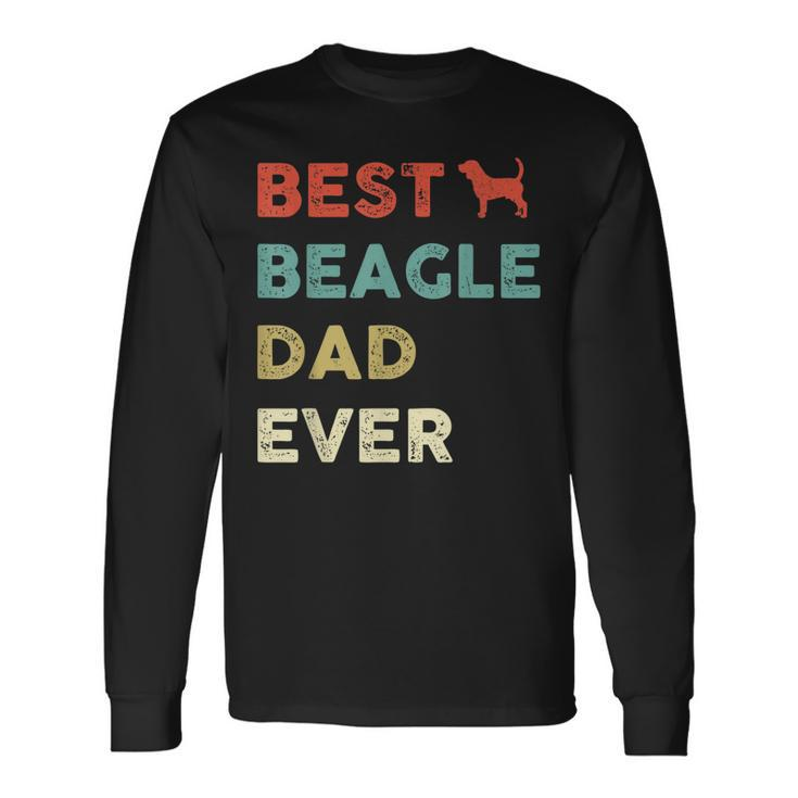 Vintage Best Beagle Dad Ever Beagle Long Sleeve T-Shirt T-Shirt