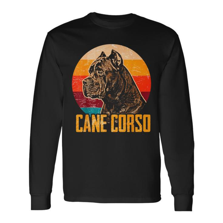 Vintage Cane Corso Lover Italian Dog Pet Cane Corso Long Sleeve T-Shirt T-Shirt
