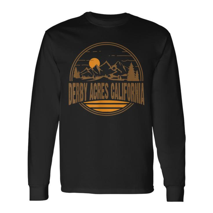 Vintage Derby Acres California State Long Sleeve T-Shirt