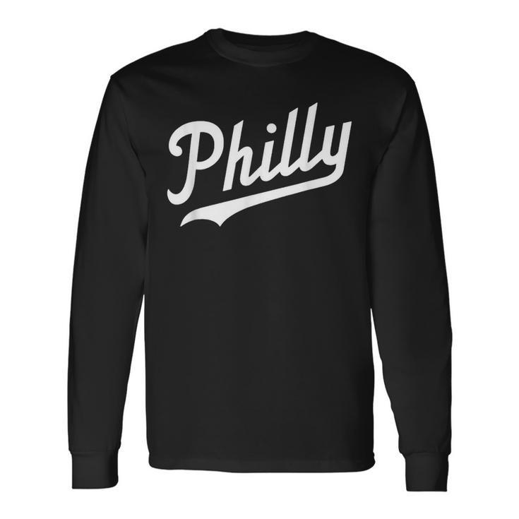 Vintage Distressed Philly Philly Philadelphia Long Sleeve T-Shirt