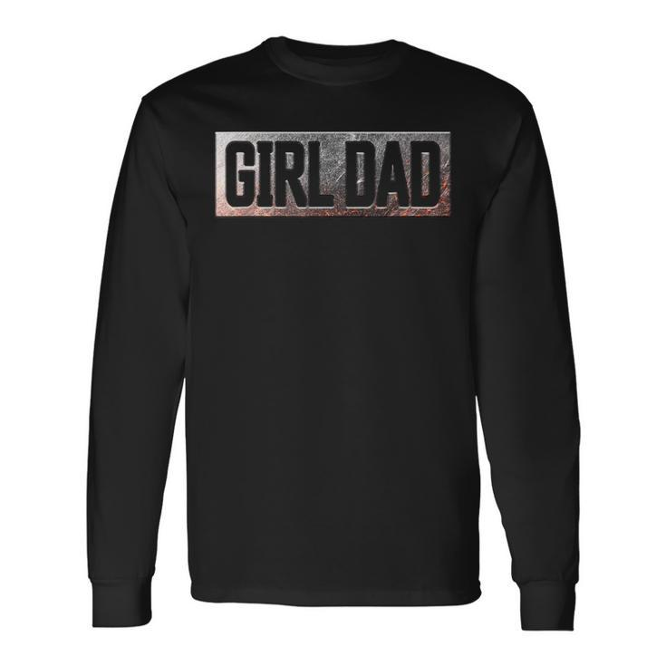 Vintage Girl Dad Proud Father Classic Fathers Day Daddy Long Sleeve T-Shirt T-Shirt Gifts ideas