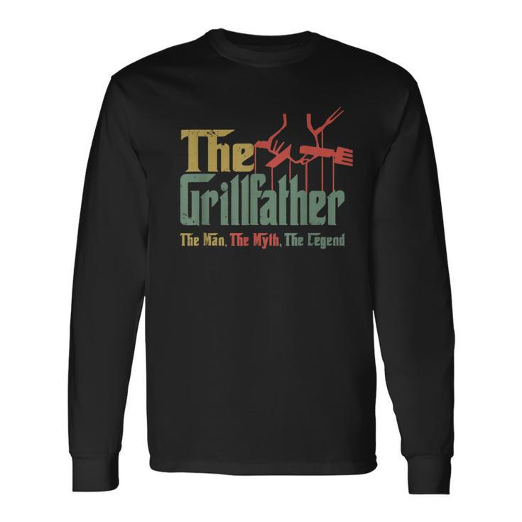 Vintage The Grillfather Grill Fathers Vintage Long Sleeve T-Shirt T-Shirt
