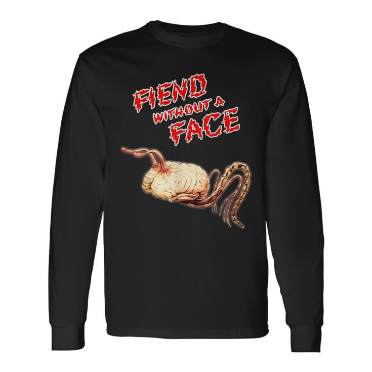 Vintage Horror Monster Fiend Without A Face Horror Long Sleeve T-Shirt