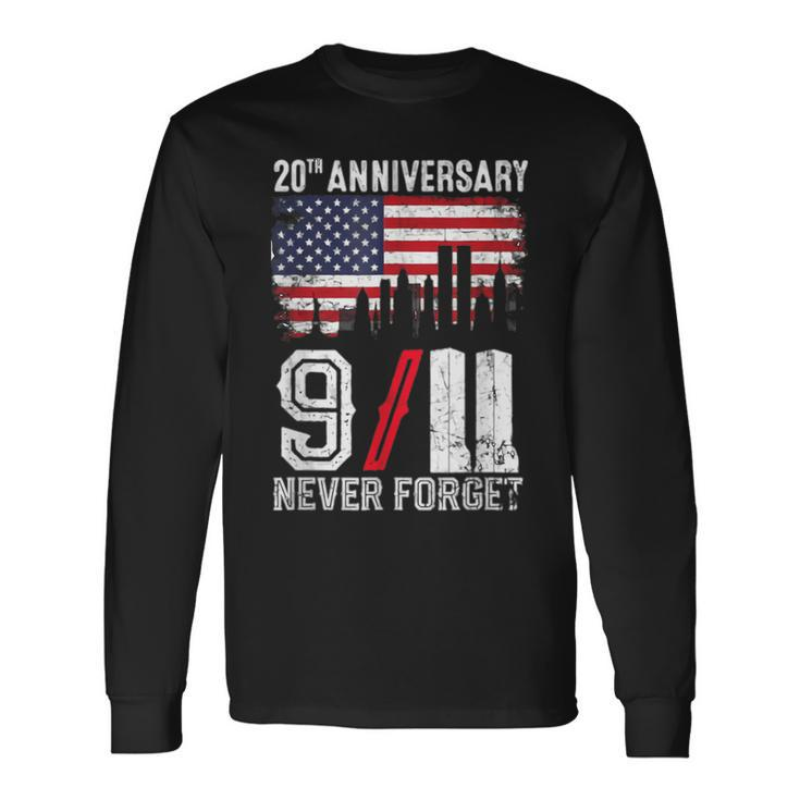 Vintage Patriotic Day Never Forget 2001 911 Long Sleeve T-Shirt T-Shirt