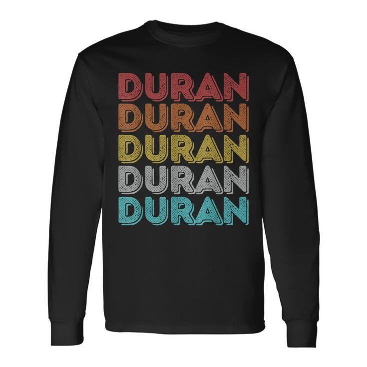 Vintage Retro Duran Long Sleeve T-Shirt