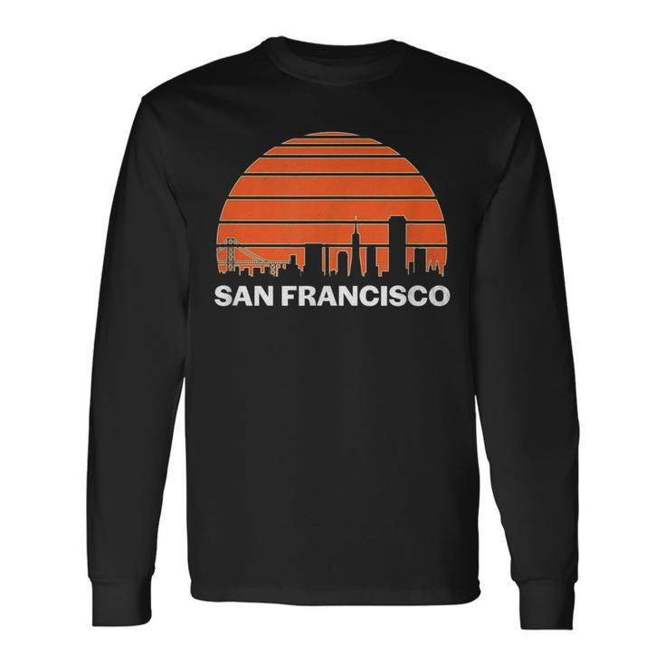 Vintage San Francisco California Cityscape Retro Long Sleeve T-Shirt T-Shirt