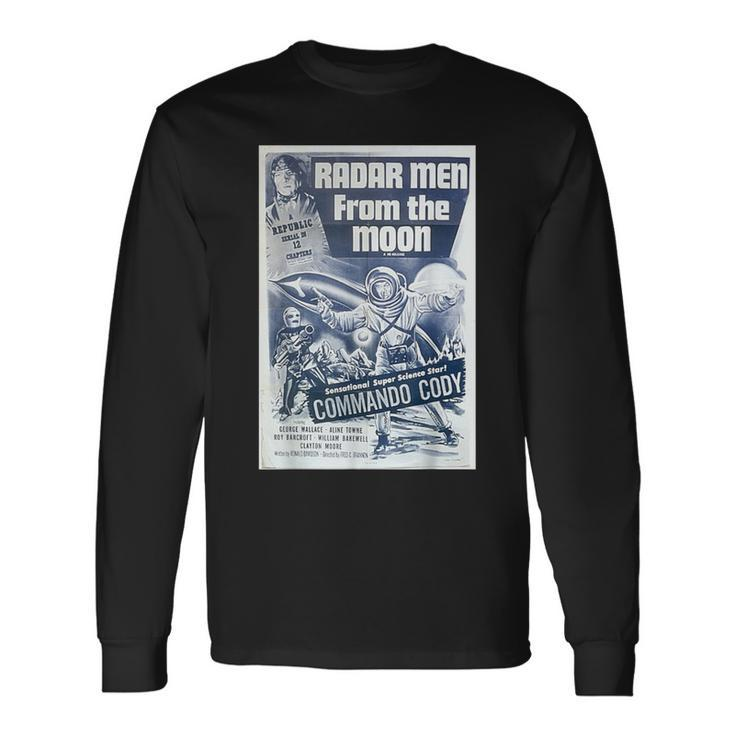 Vintage Sci Fi Horror Movie Poster Long Sleeve T-Shirt