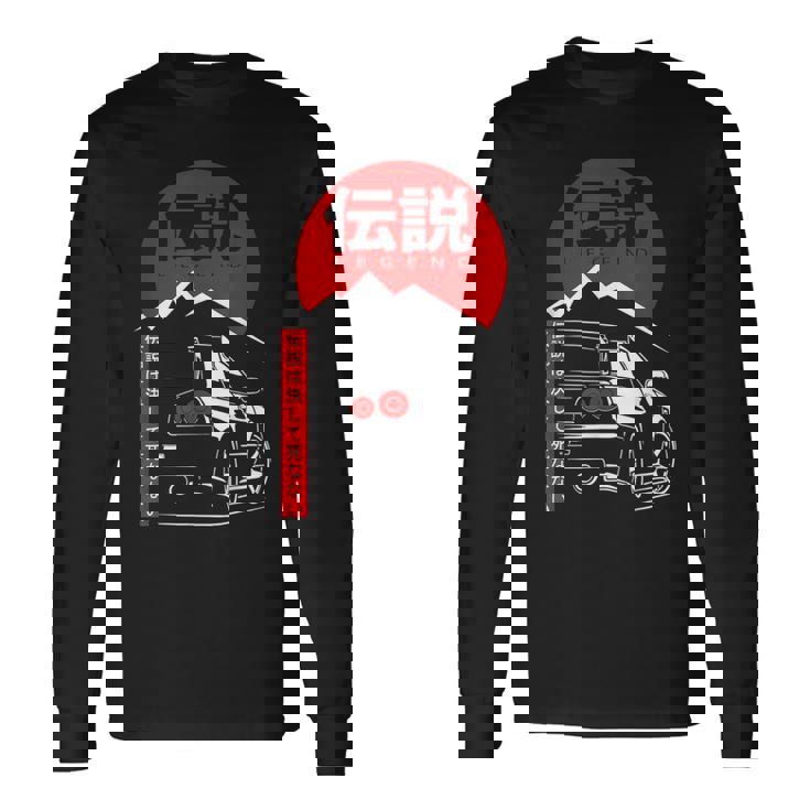 Vintage Skyline Automotive Jdm Legend Tuning Car Long Sleeve T-Shirt