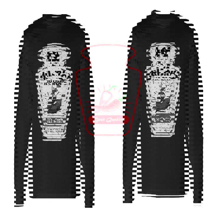 Vintage Spicy Chili Hot Sauce Costume Halloween Halloween Long Sleeve T-Shirt T-Shirt