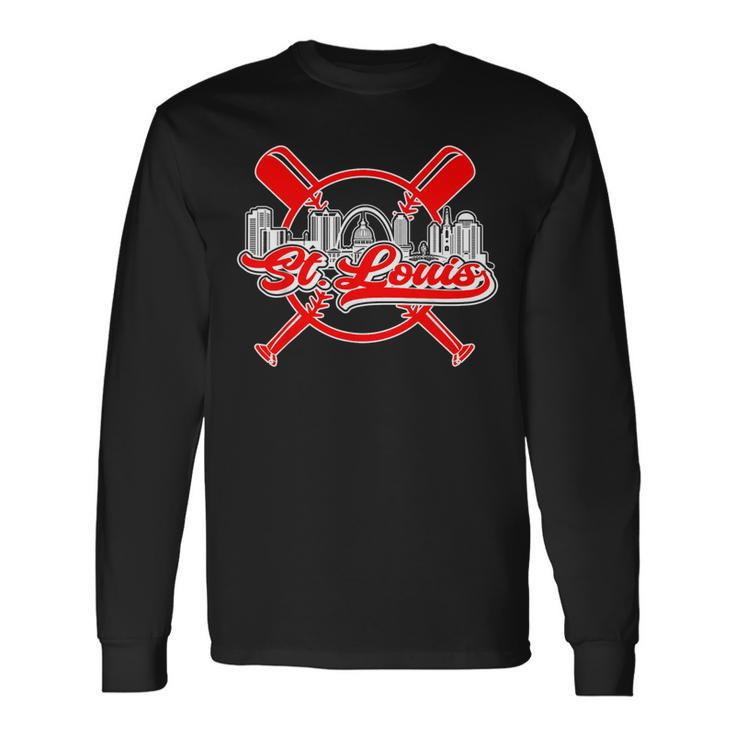 Vintage St Louis Baseball Long Sleeve T-Shirt