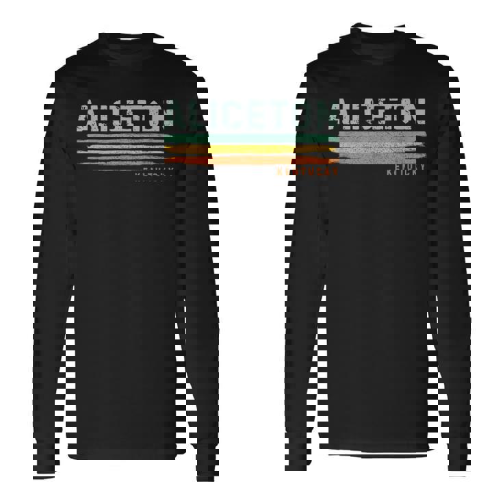 Vintage Stripes Aliceton Ky Long Sleeve T-Shirt