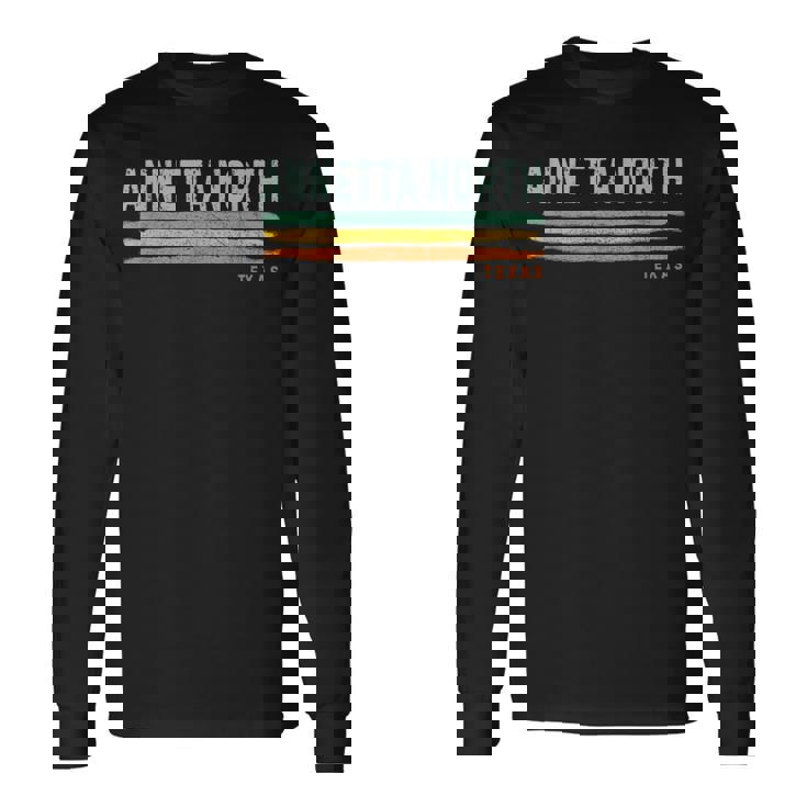 Vintage Stripes Annetta North Tx Long Sleeve T-Shirt