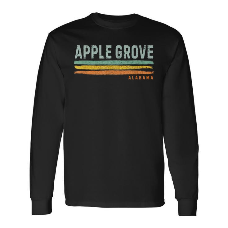 Vintage Stripes Apple Grove Al Long Sleeve T-Shirt