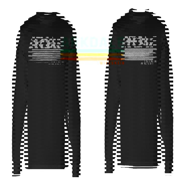 Vintage Stripes Arkdale Wi Long Sleeve T-Shirt