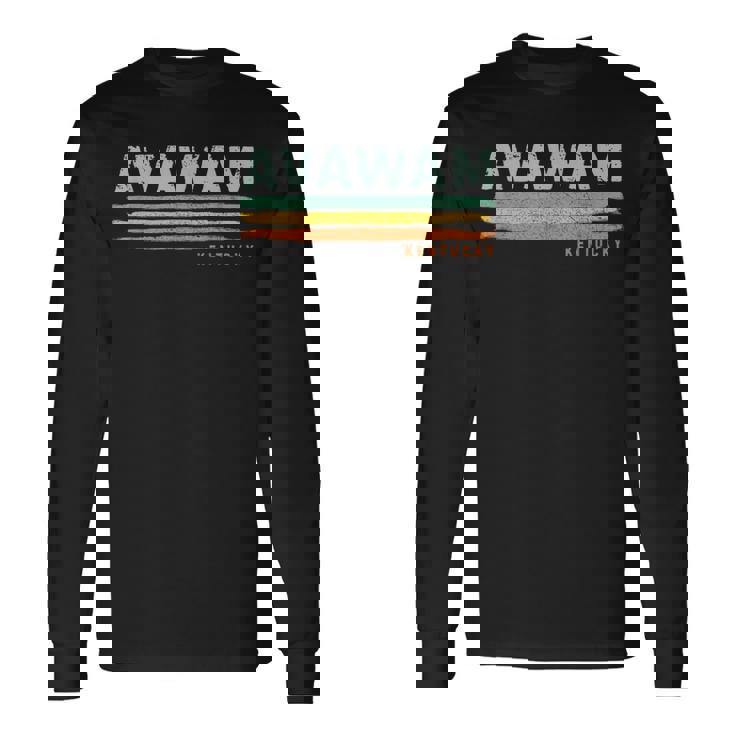 Vintage Stripes Avawam Ky Long Sleeve T-Shirt Gifts ideas