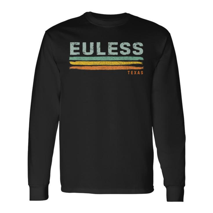 Vintage Stripes Euless Tx Long Sleeve T-Shirt