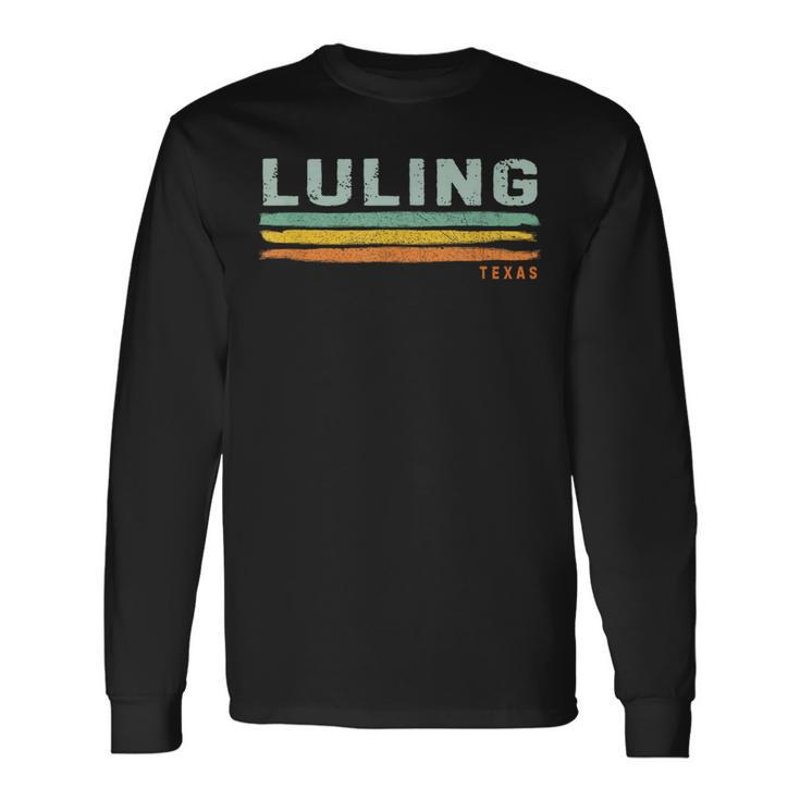 Vintage Stripes Luling Tx Long Sleeve T-Shirt Gifts ideas