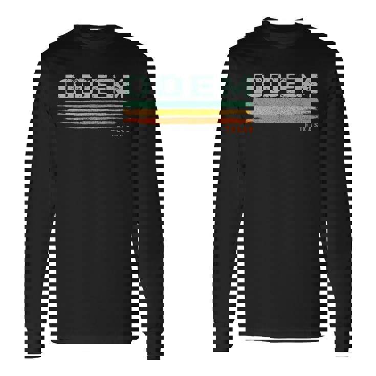 Vintage Stripes Odem Tx Long Sleeve T-Shirt