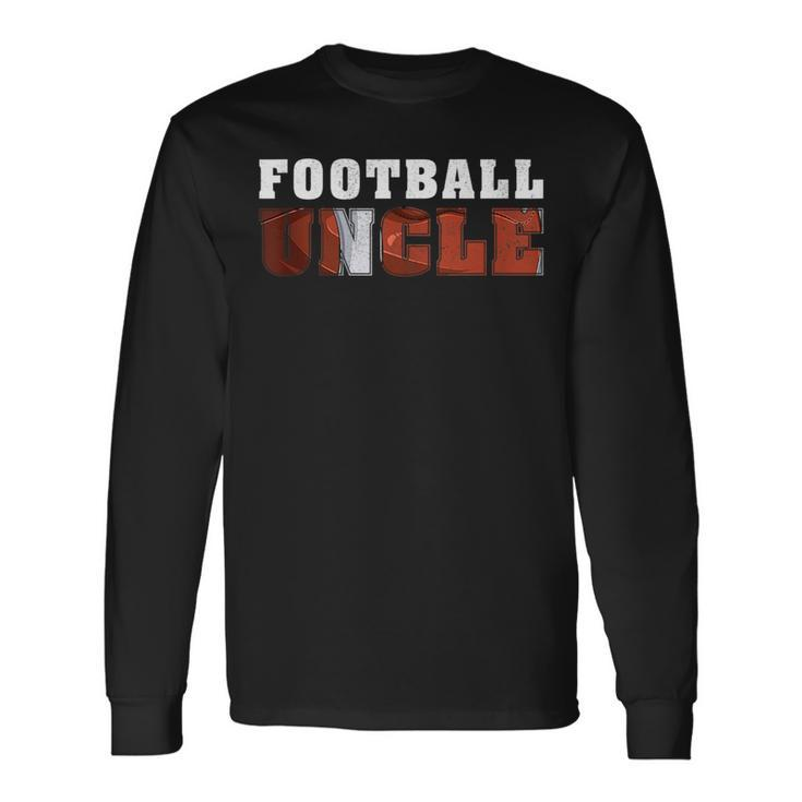 Vintage Style Football Uncle Fathers Day Long Sleeve T-Shirt T-Shirt