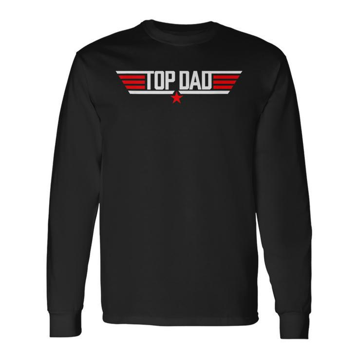 Vintage Top Dad 80S Father Air Humor Gun Fathers Day Long Sleeve T-Shirt T-Shirt