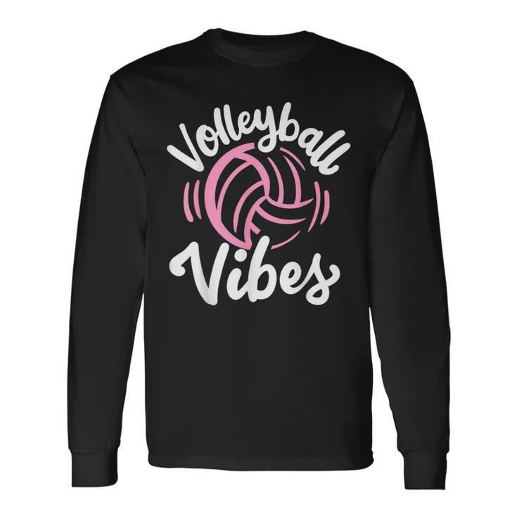 Volleyball Vibes Volleyball Long Sleeve T-Shirt