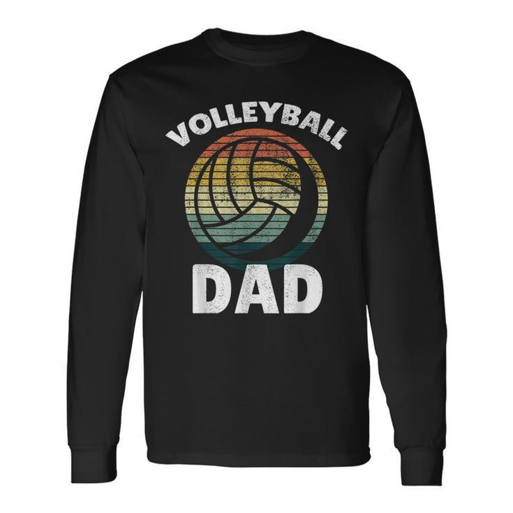 Volleyball Vintage I Dad Father Support Teamplayer Long Sleeve T-Shirt T-Shirt