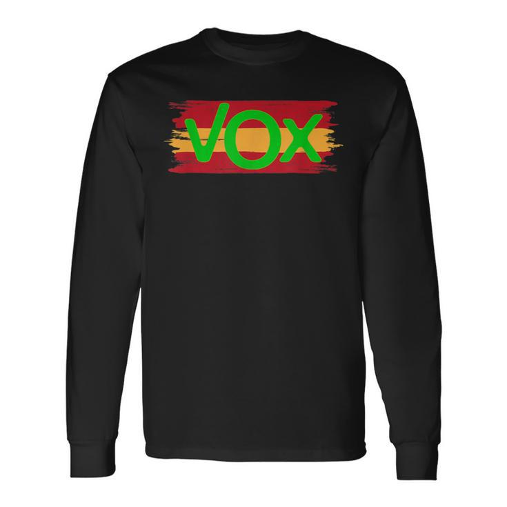 Vox Spain Viva Political Party Long Sleeve T-Shirt Gifts ideas