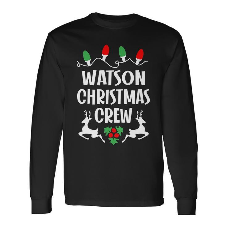 Watson Name Christmas Crew Watson Long Sleeve T-Shirt