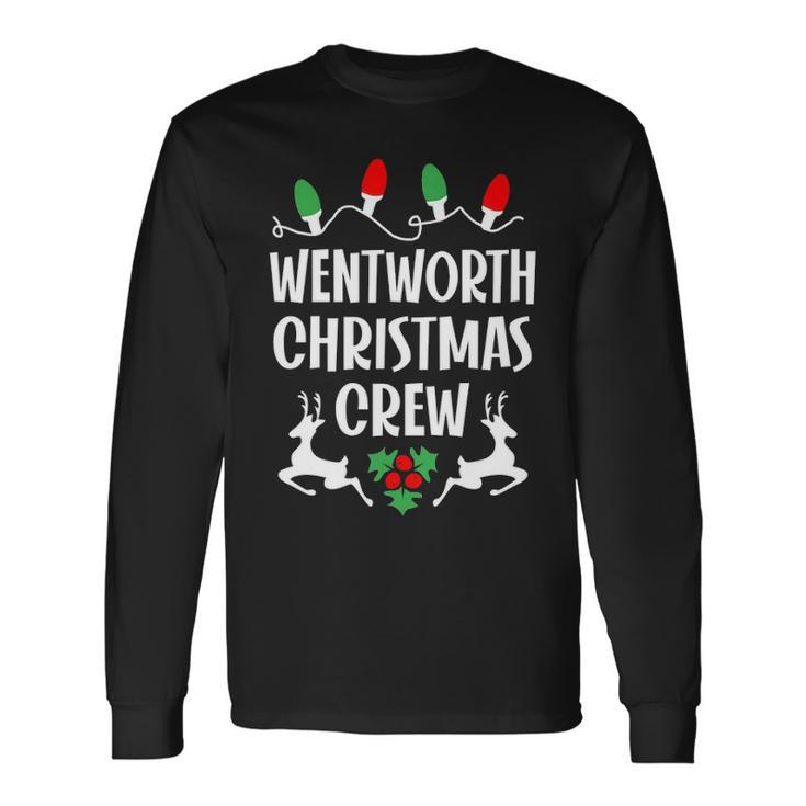 Wentworth Name Christmas Crew Wentworth Long Sleeve T-Shirt