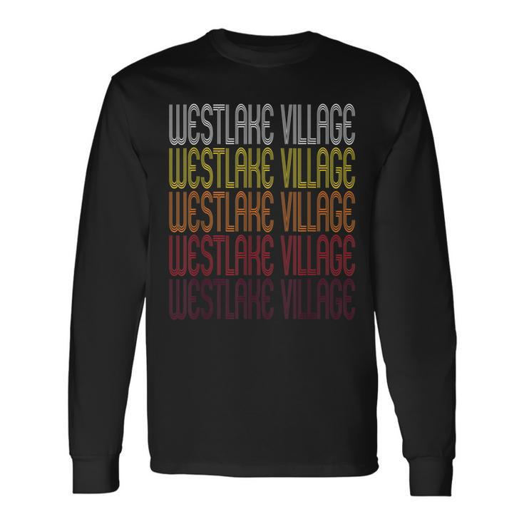 Westlake Village Ca Vintage Style California Long Sleeve T-Shirt