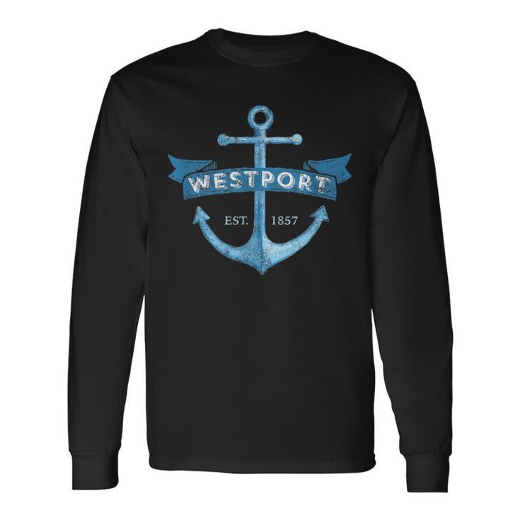 Westport Anchor For Who Fish Puget Sound Long Sleeve T-Shirt T-Shirt