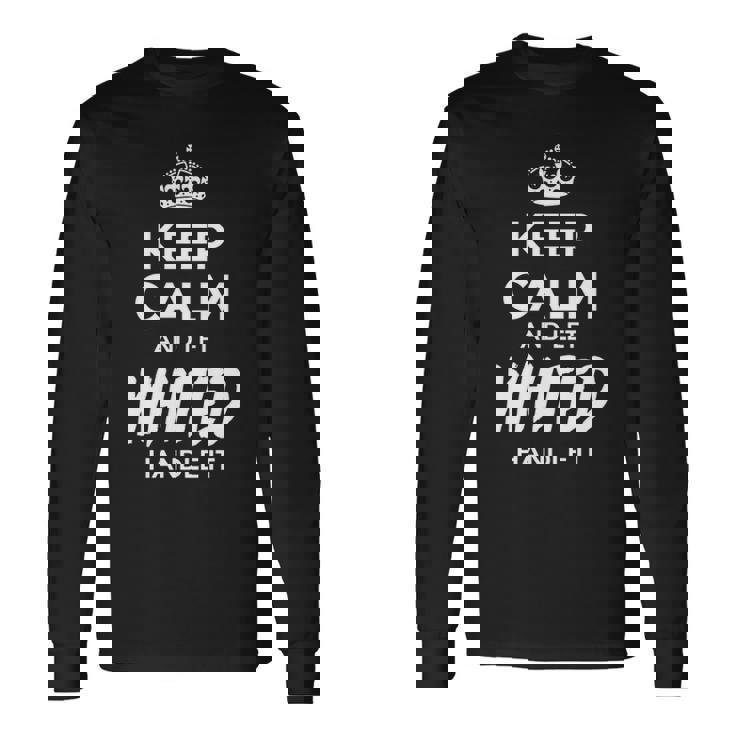 Whited Name Keep Calm And Let Whited Handle It V2 Long Sleeve T-Shirt