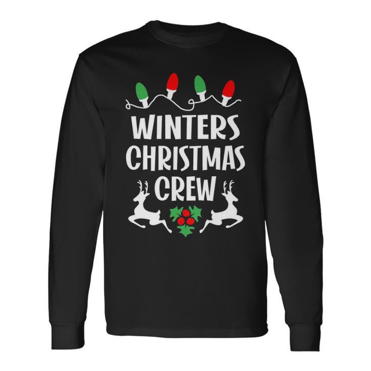 Winters Name Christmas Crew Winters Long Sleeve T-Shirt