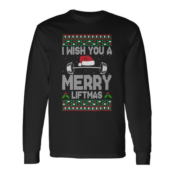 I Wish You A Merry Liftmas Fitness Trainer 1 Long Sleeve T-Shirt