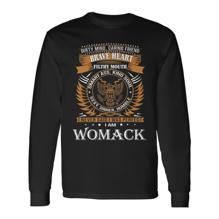 Womack Name Womack Brave Heart V2 Long Sleeve T-Shirt Gifts ideas