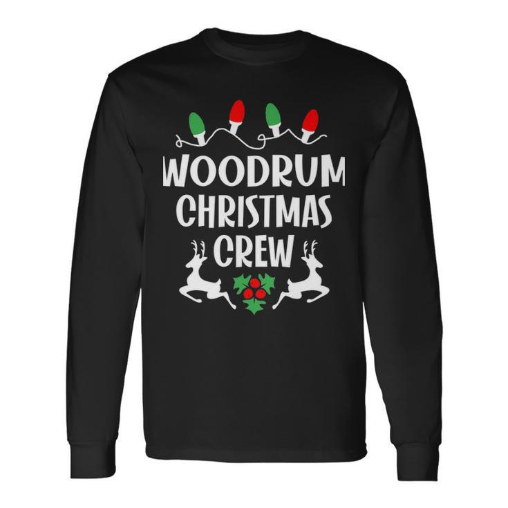 Woodrum Name Christmas Crew Woodrum Long Sleeve T-Shirt