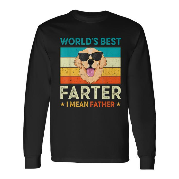 Worlds Best Farter I Mean Father Best Dad Ever Cool Dog Long Sleeve T-Shirt T-Shirt