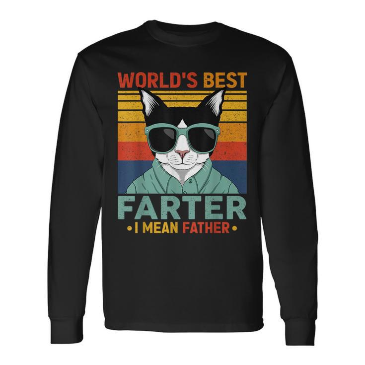 Worlds Best Farter I Mean Father Best Dog Dad Ever Long Sleeve T-Shirt T-Shirt