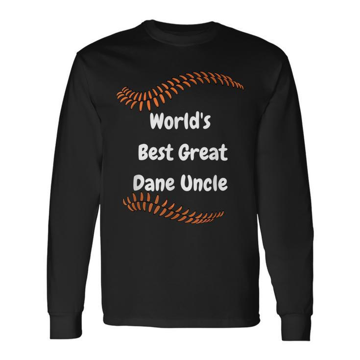 Worlds Best Great Dane Uncle Long Sleeve T-Shirt T-Shirt