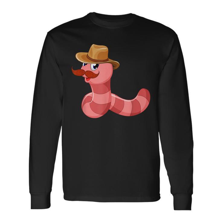 Worm With A Mustache Worm With A Mustache Long Sleeve T-Shirt