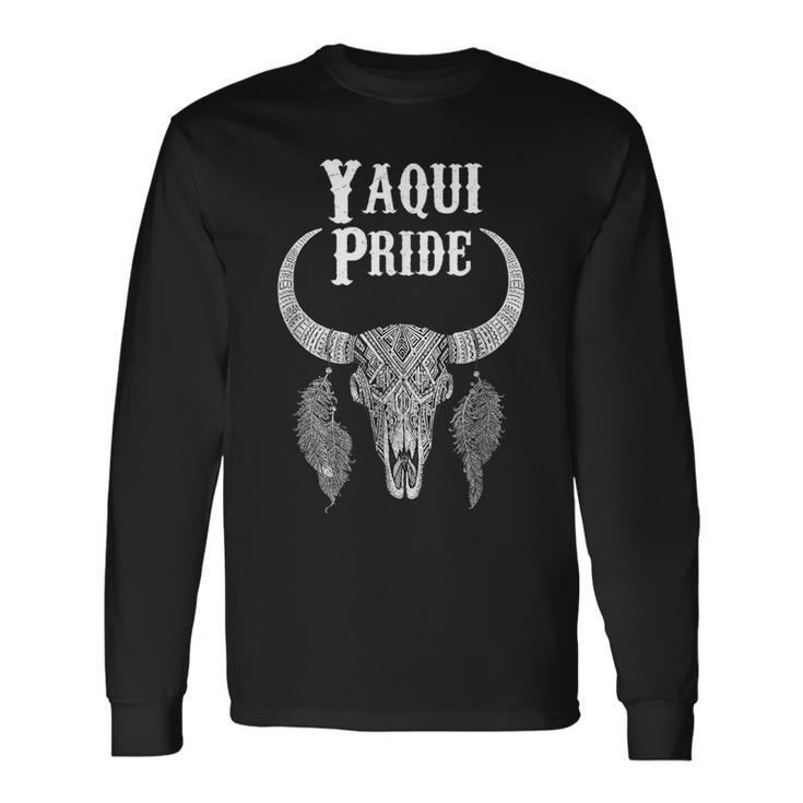 Yaqui Pride Tribe Native American Indian Buffalo Yoeme Uto Long Sleeve T-Shirt T-Shirt