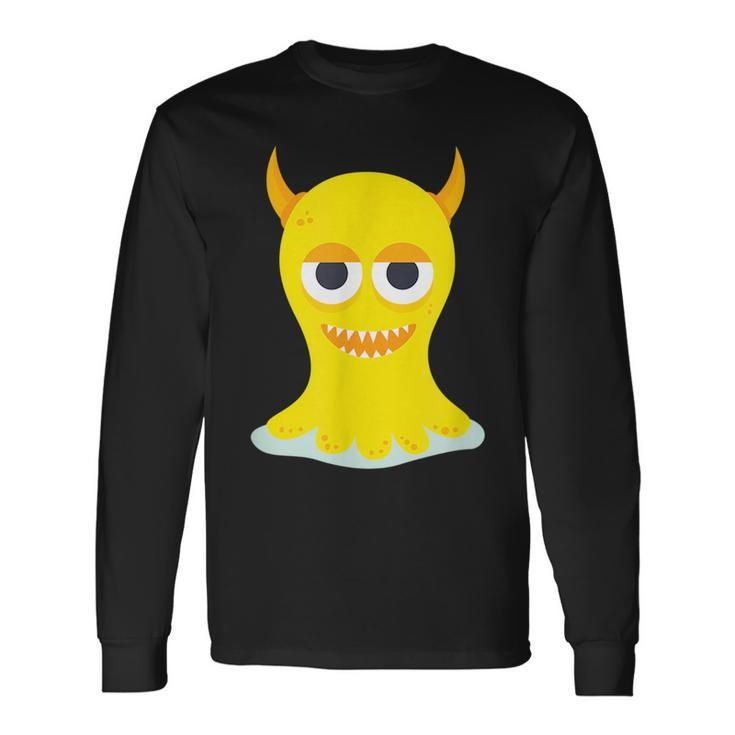 Yellow Scary Monster Long Sleeve T-Shirt T-Shirt