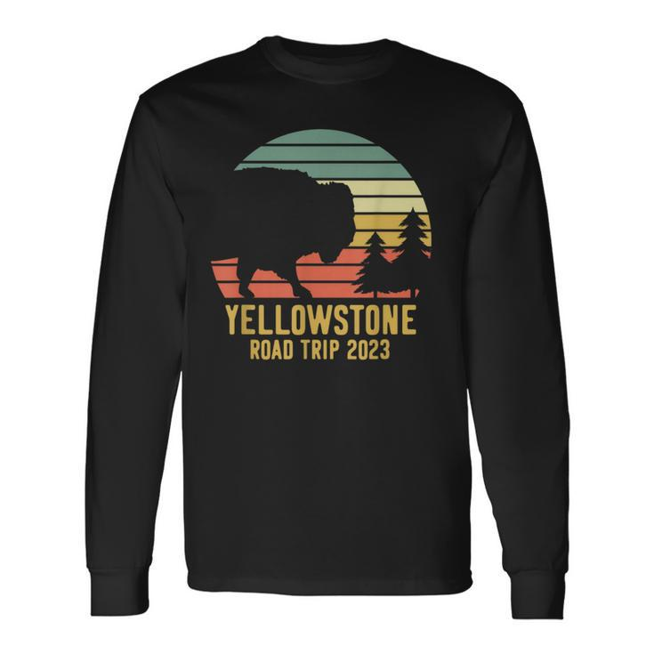 Yellowstone National Park Road Trip 2023 Matching Long Sleeve T-Shirt T-Shirt