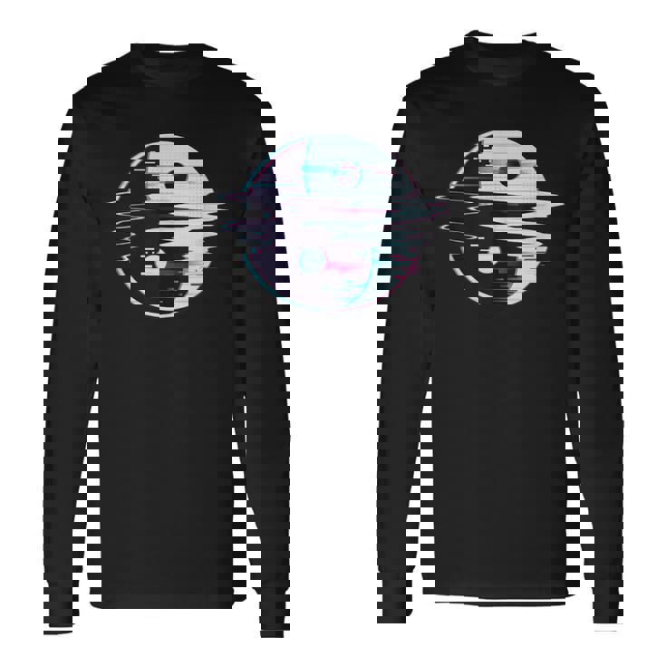 Yin Yang Glitch Spiritual Buddhism Yoga Goa Psy Trance Long Sleeve T-Shirt