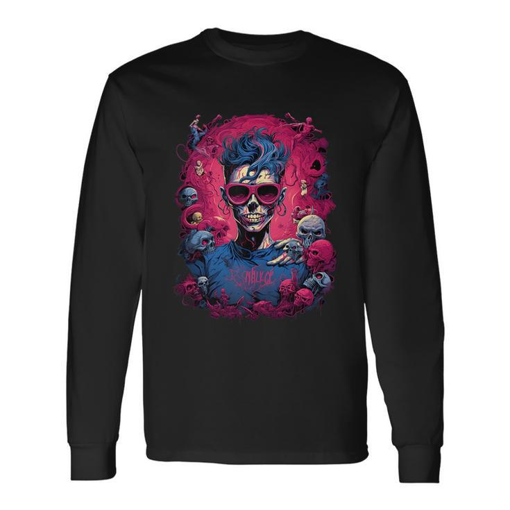 Zombie Occult Gothic Long Sleeve T-Shirt T-Shirt