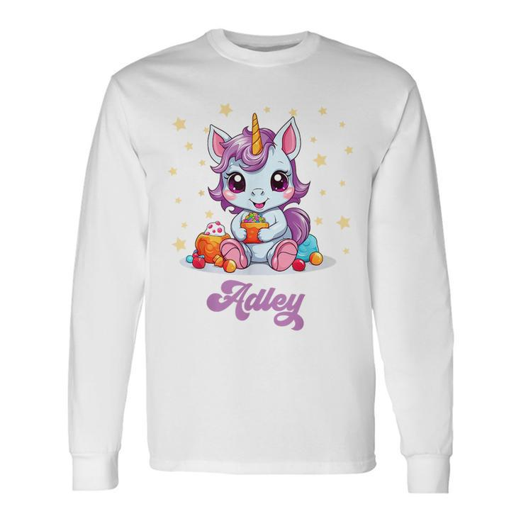 Adley Merch Unicorn Long Sleeve T-Shirt Gifts ideas