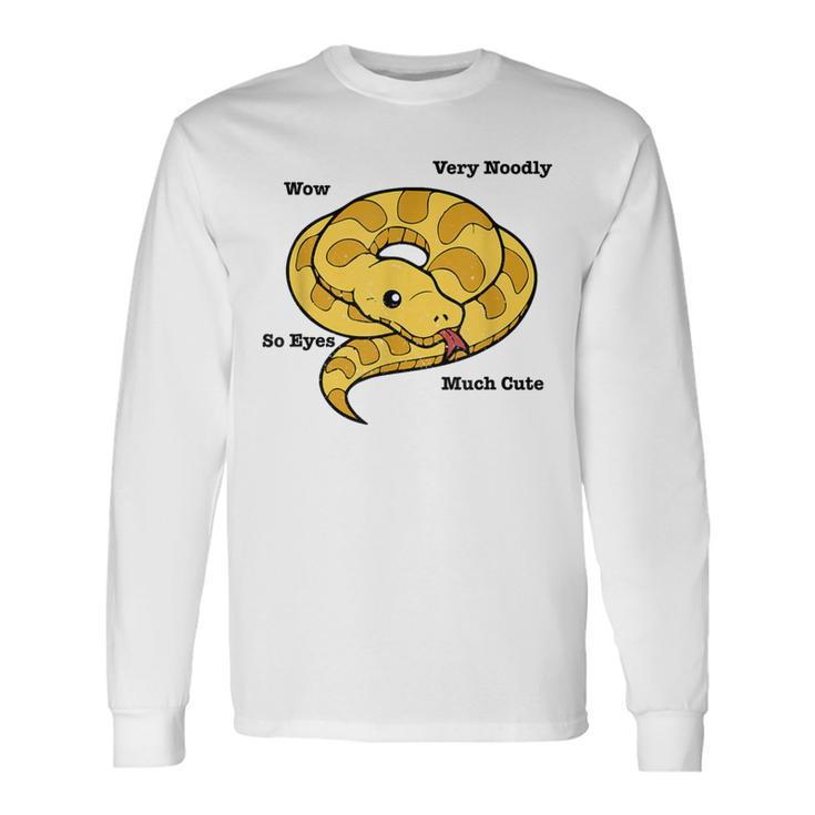 Adorable Ball Python Snake Anatomy Long Sleeve T-Shirt
